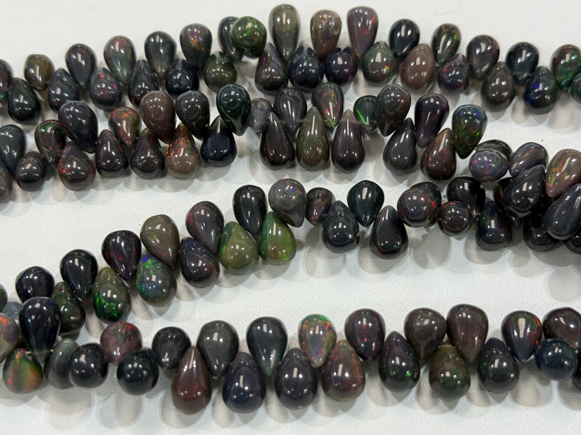 Ethiopian Opal  Drops Smooth