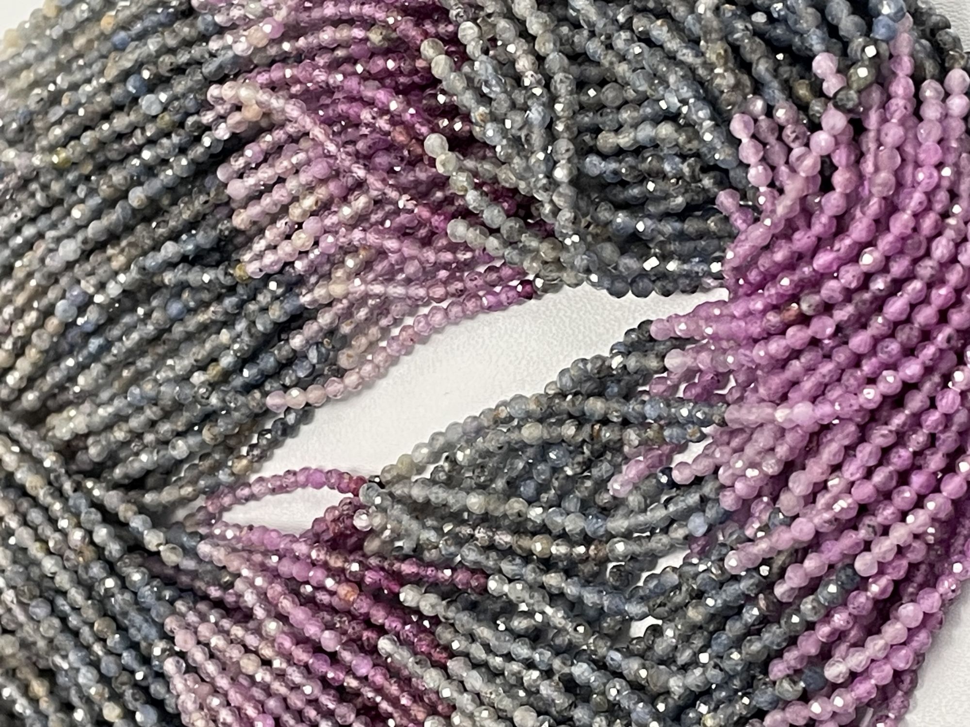 Multi Sapphire Rondelle Faceted