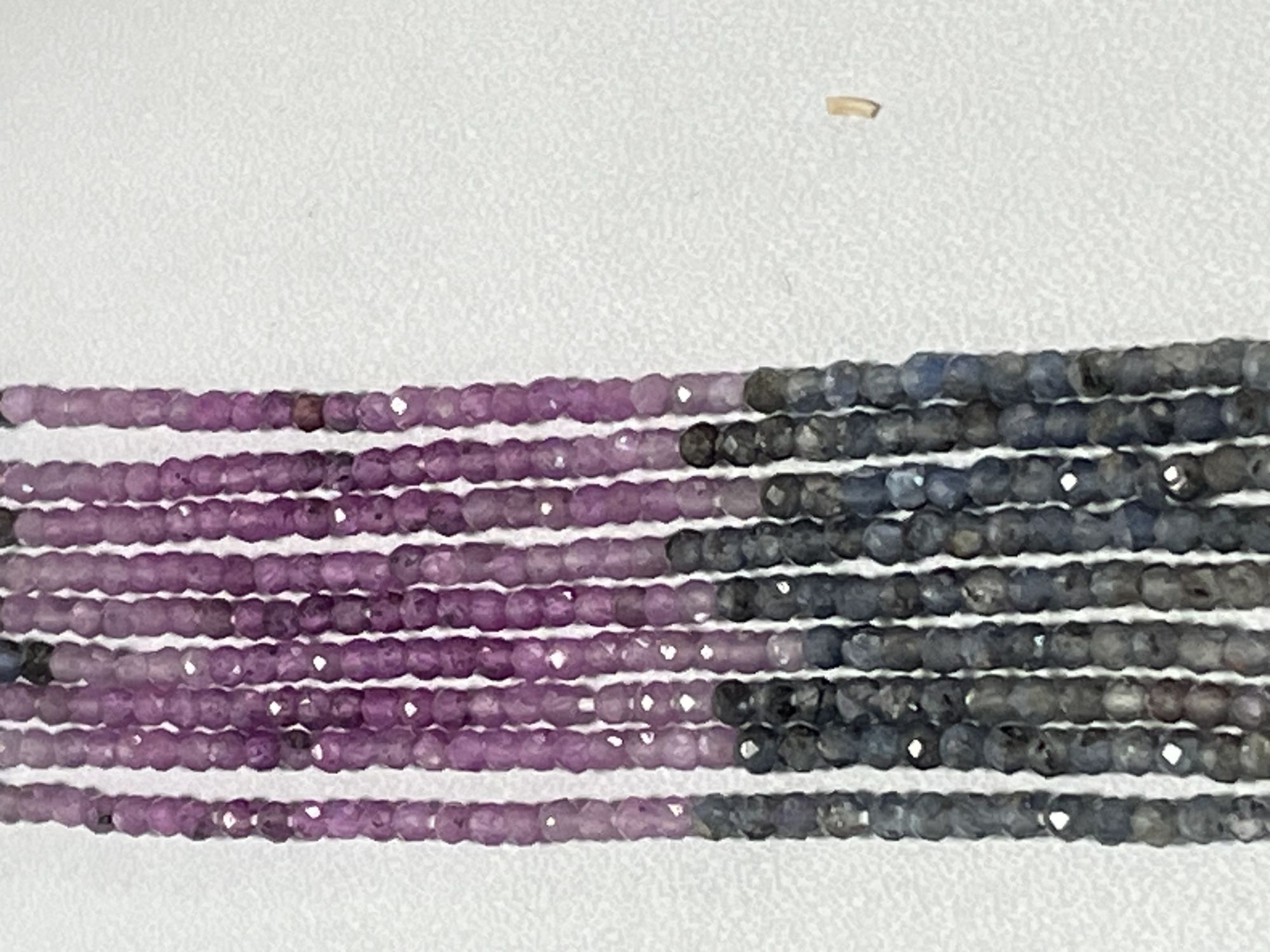 Multi Sapphire Rondelle Faceted