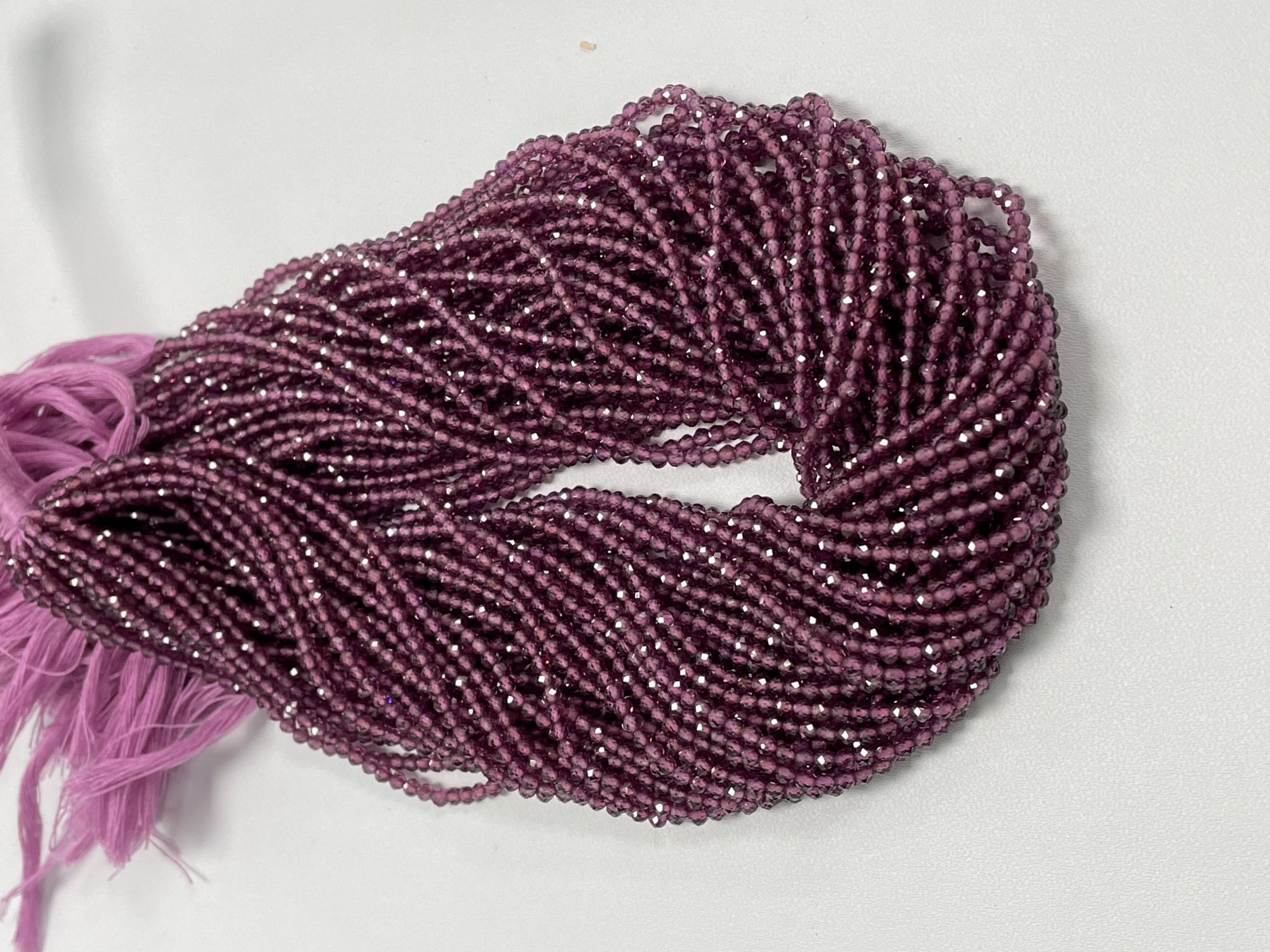 Purple Garnet Rondelle Faceted