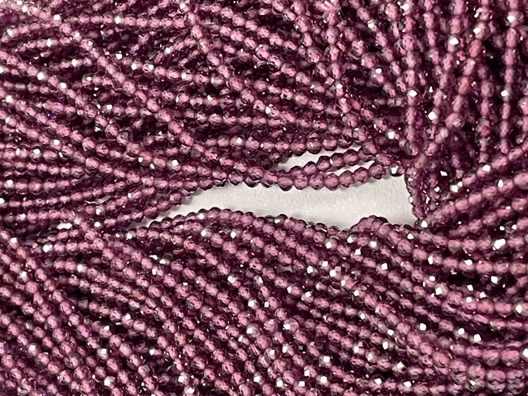 Purple Garnet Rondelle Faceted