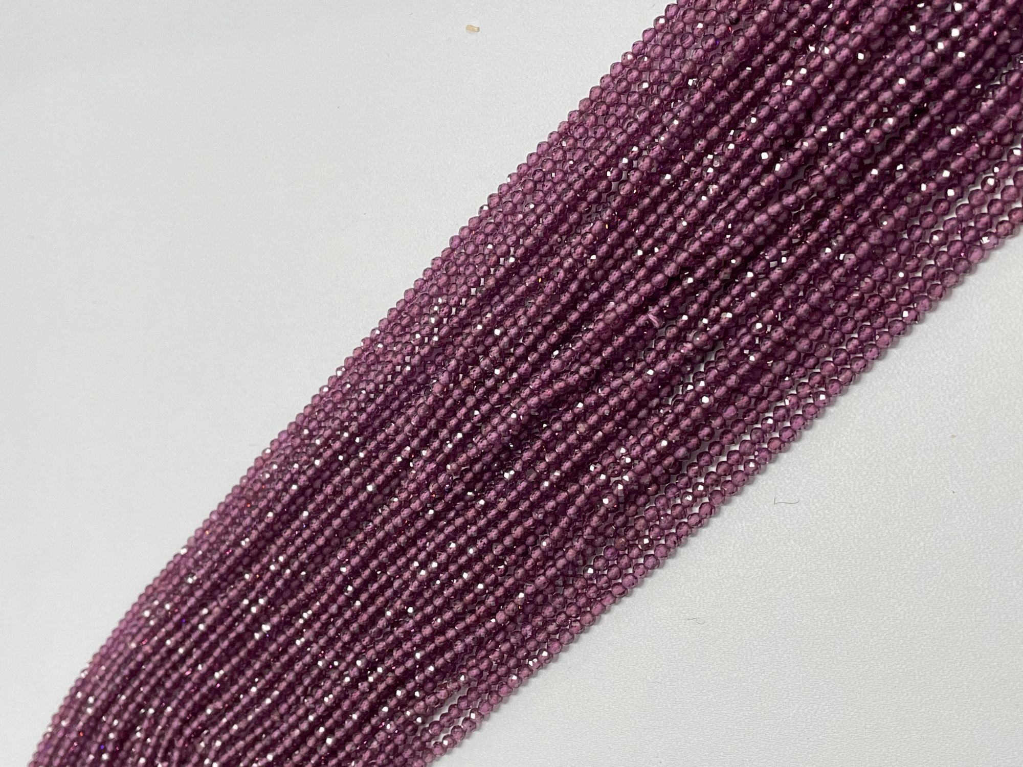 Purple Garnet Rondelle Faceted