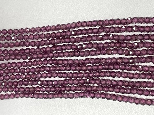 Purple Garnet Rondelle Faceted