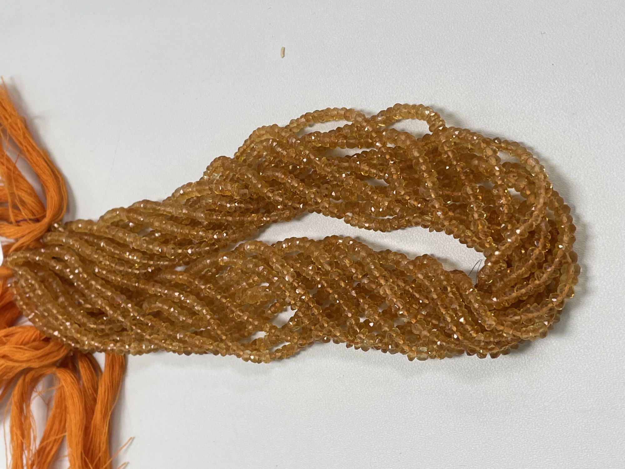 Citrine Rondelle Faceted