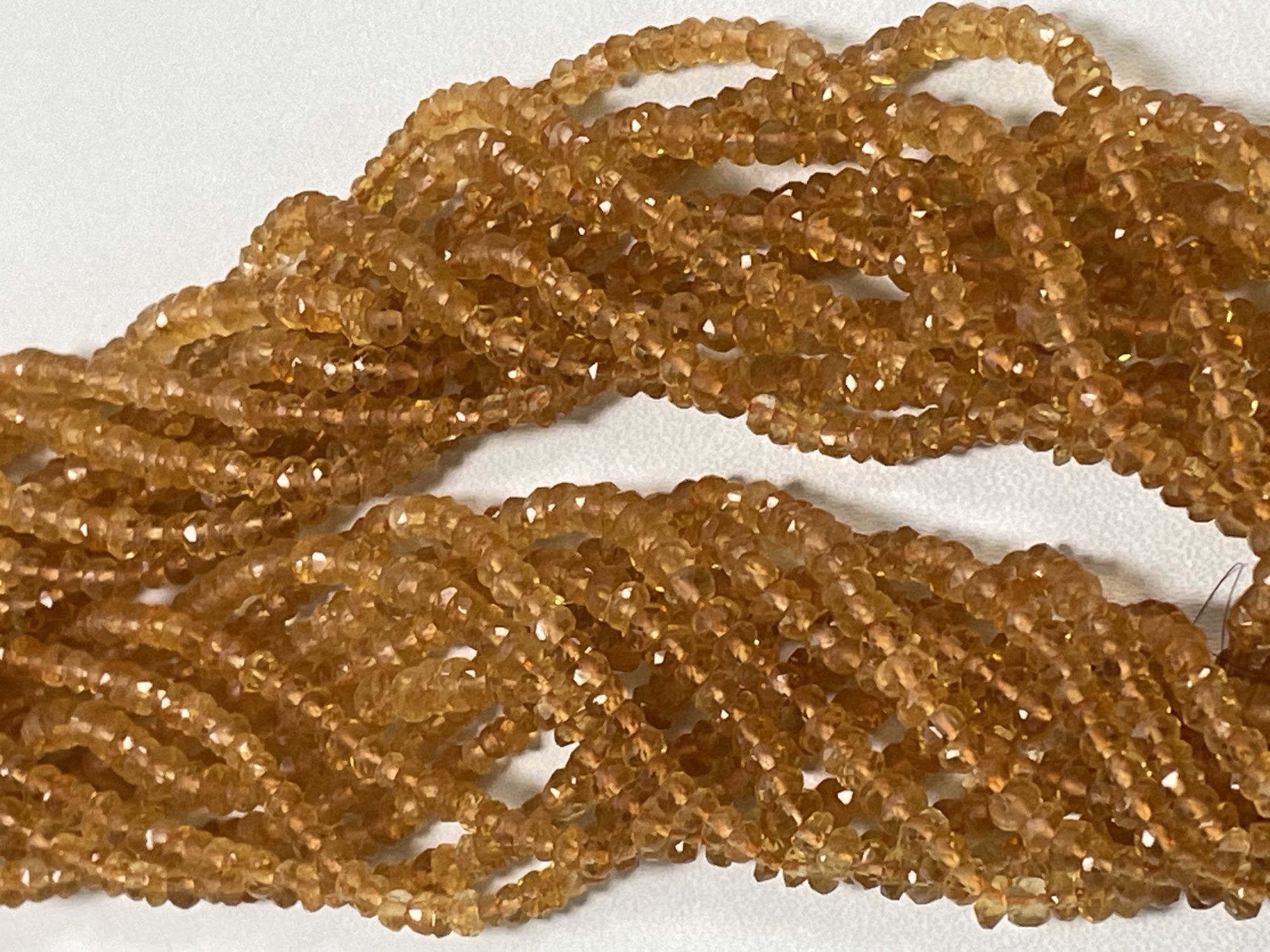 Citrine Rondelle Faceted