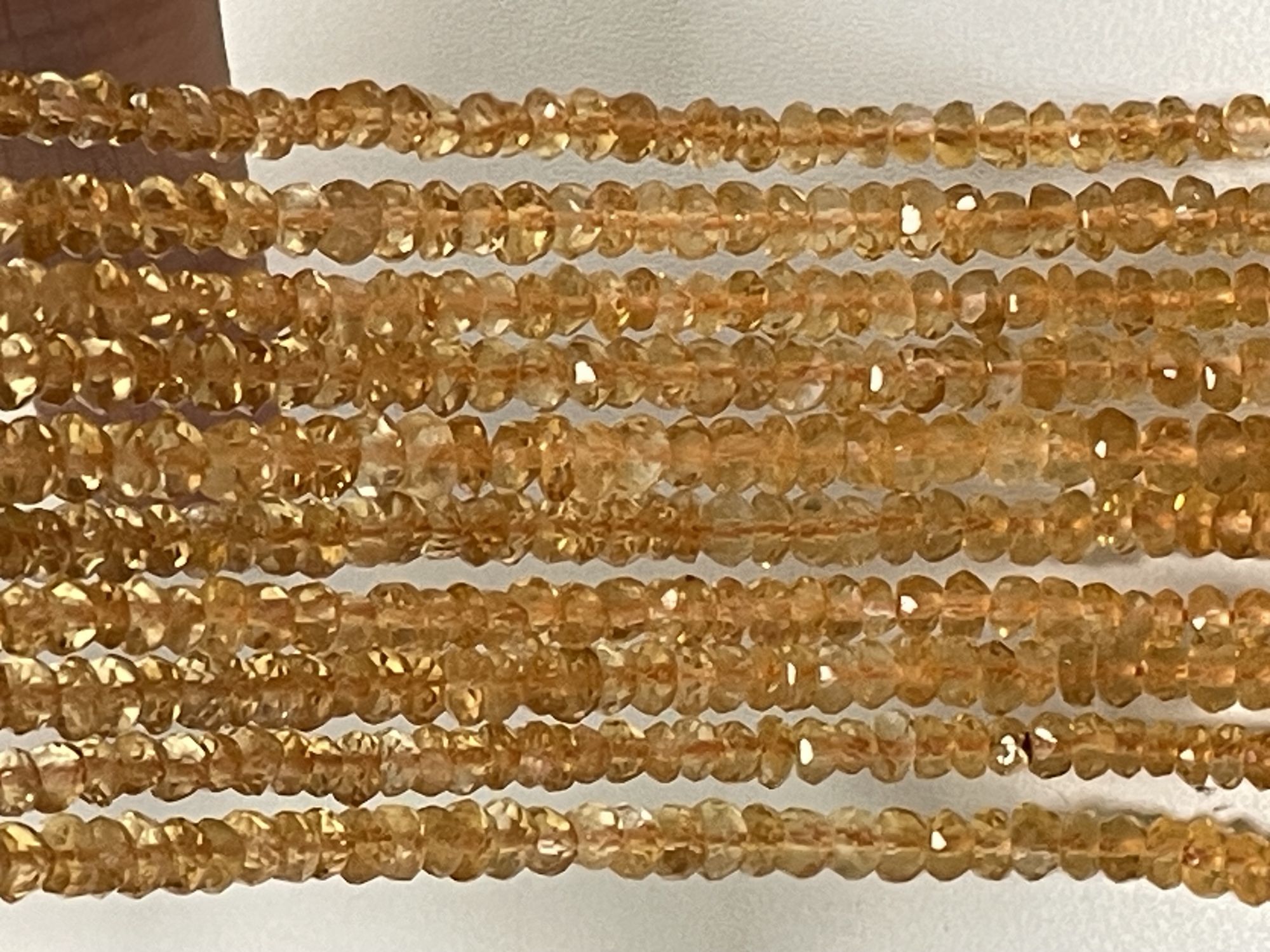 Citrine Rondelle Faceted