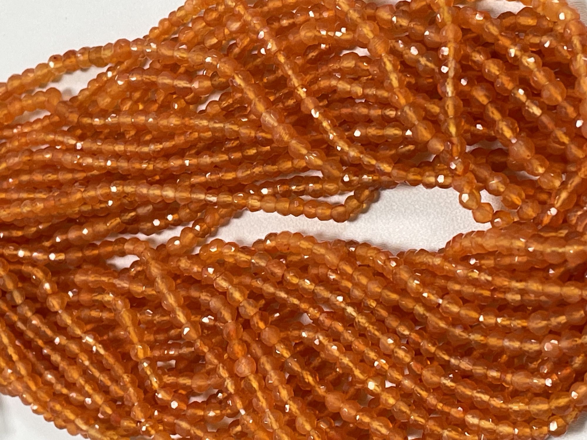 Carnelian Round Facted