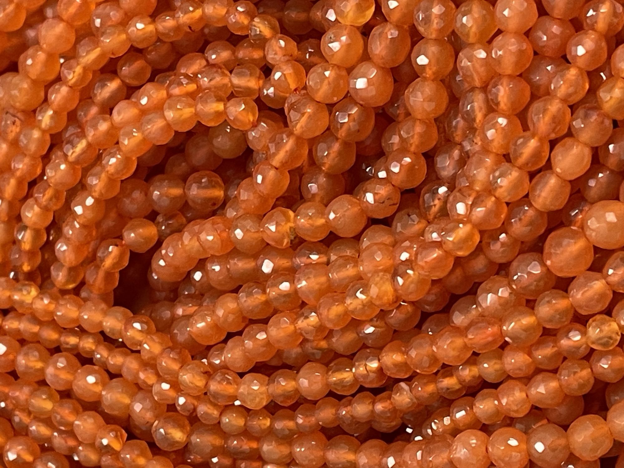 Carnelian Round Faceted