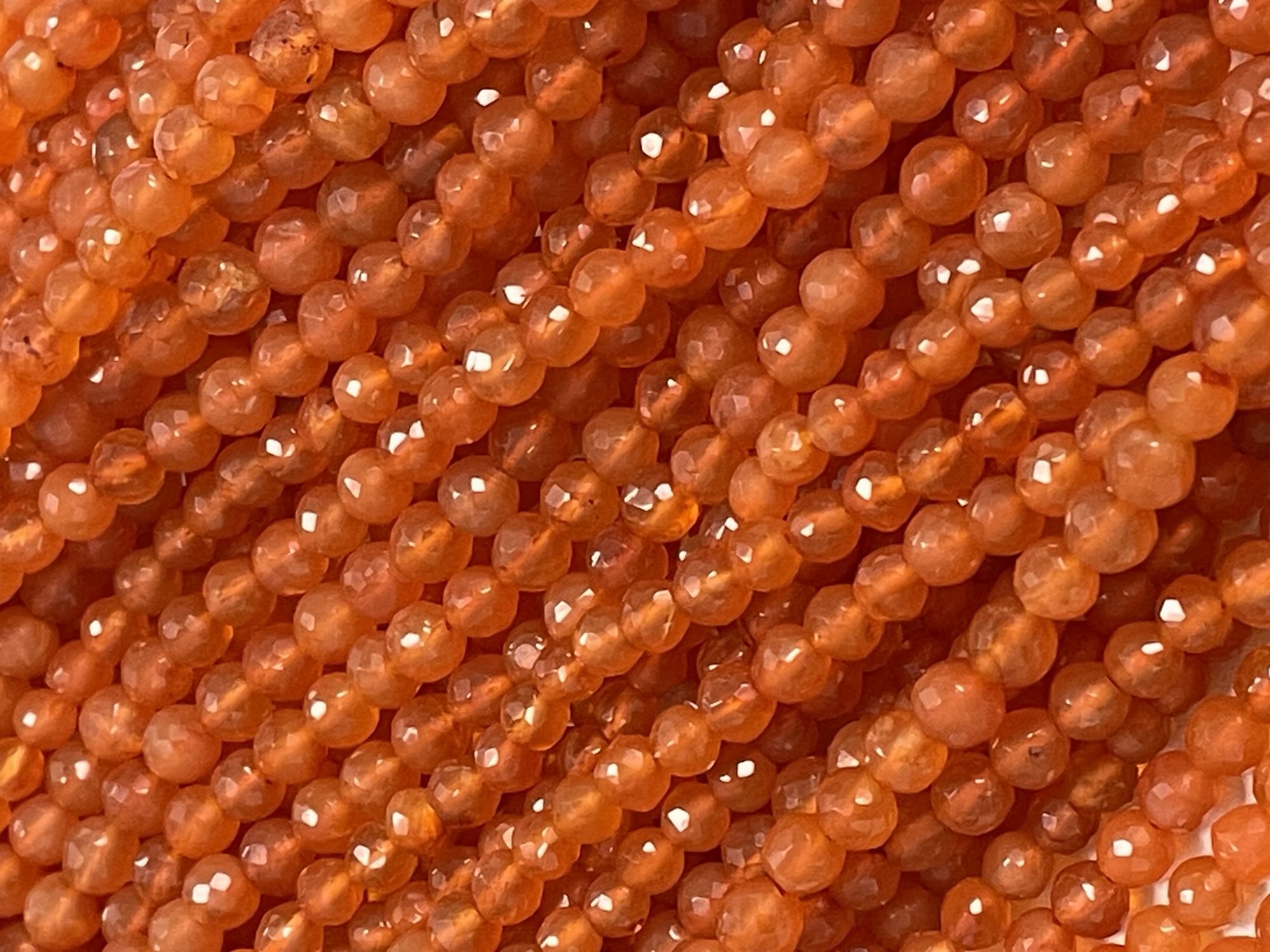 Carnelian Round Faceted