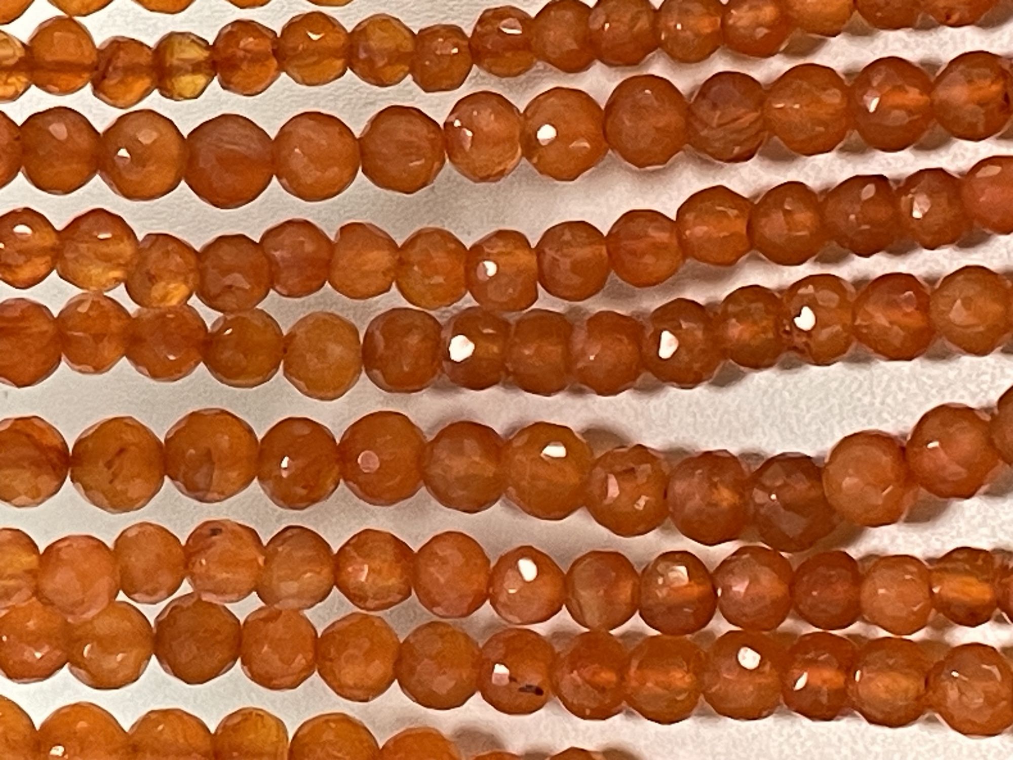 Carnelian Round Faceted