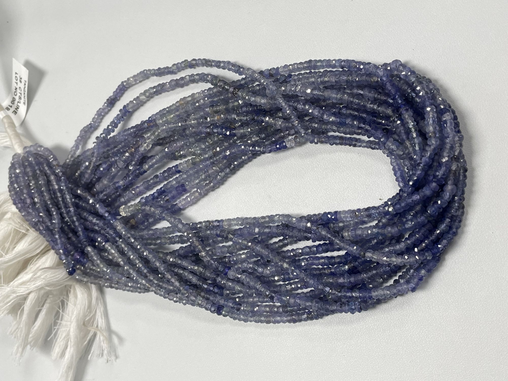 Shaded Tanzanite Rondelle Faceted