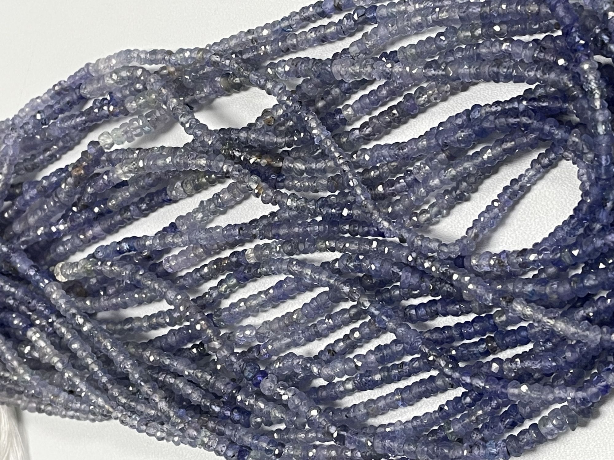 Shaded Tanzanite Rondelle Faceted