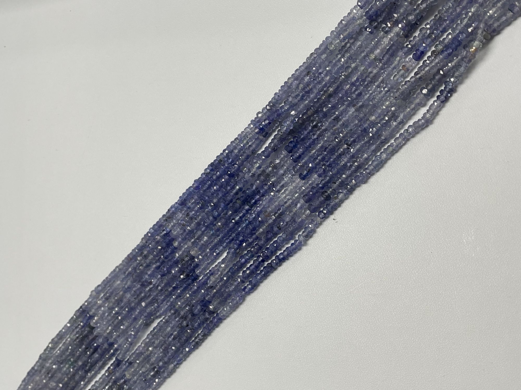 Shaded Tanzanite Rondelle Faceted