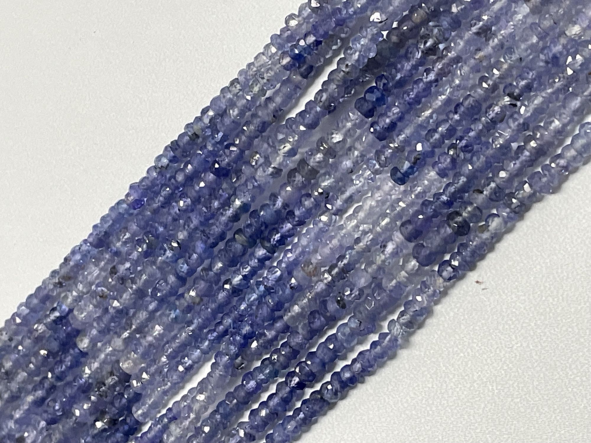 Shaded Tanzanite Rondelle Faceted