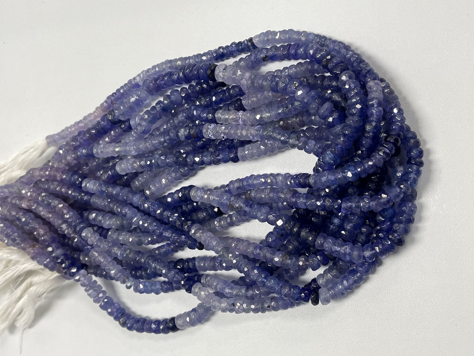 Shaded Tanzanite Rondelle Faceted