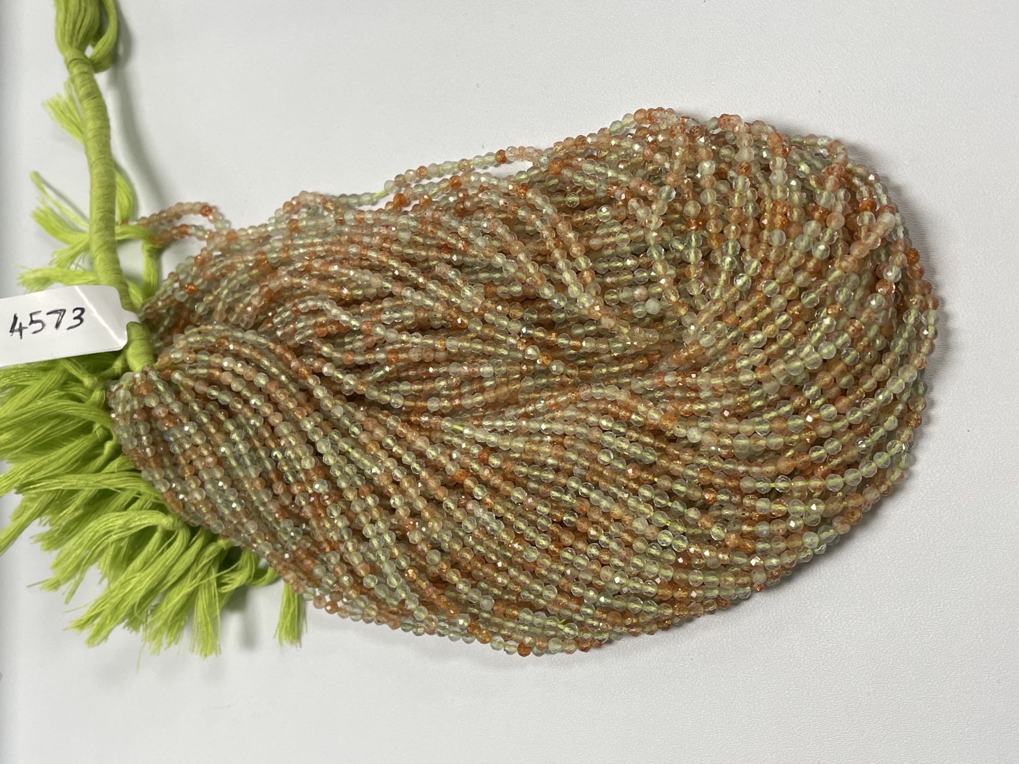 Multi Sunstone Rondelle Faceted