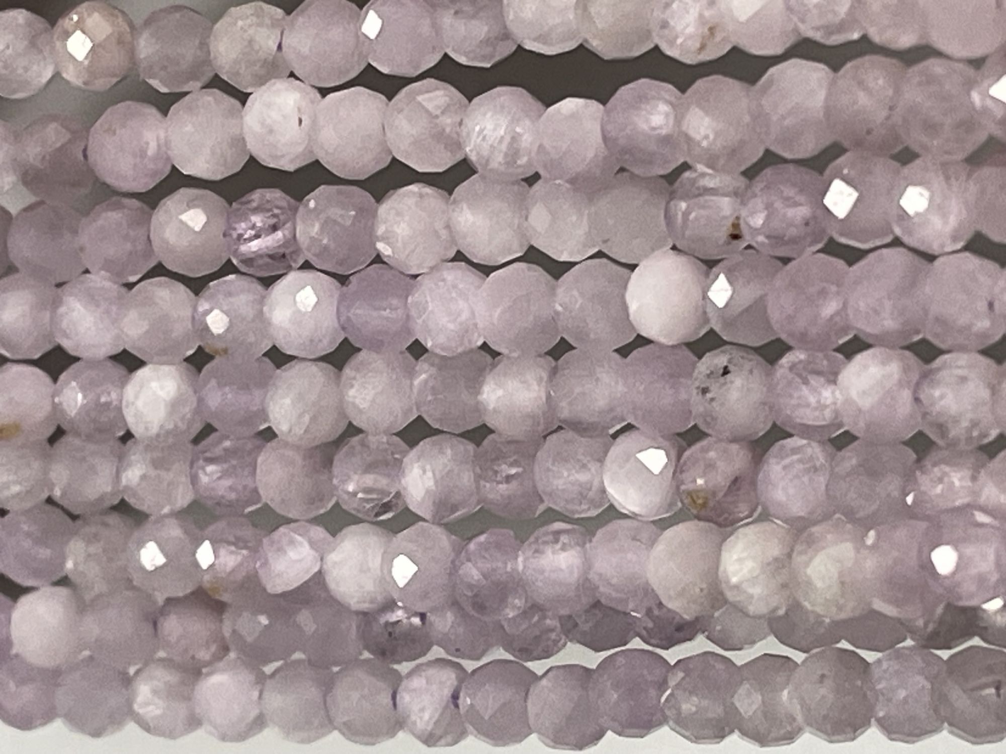 Kunzite Rondelle Faceted
