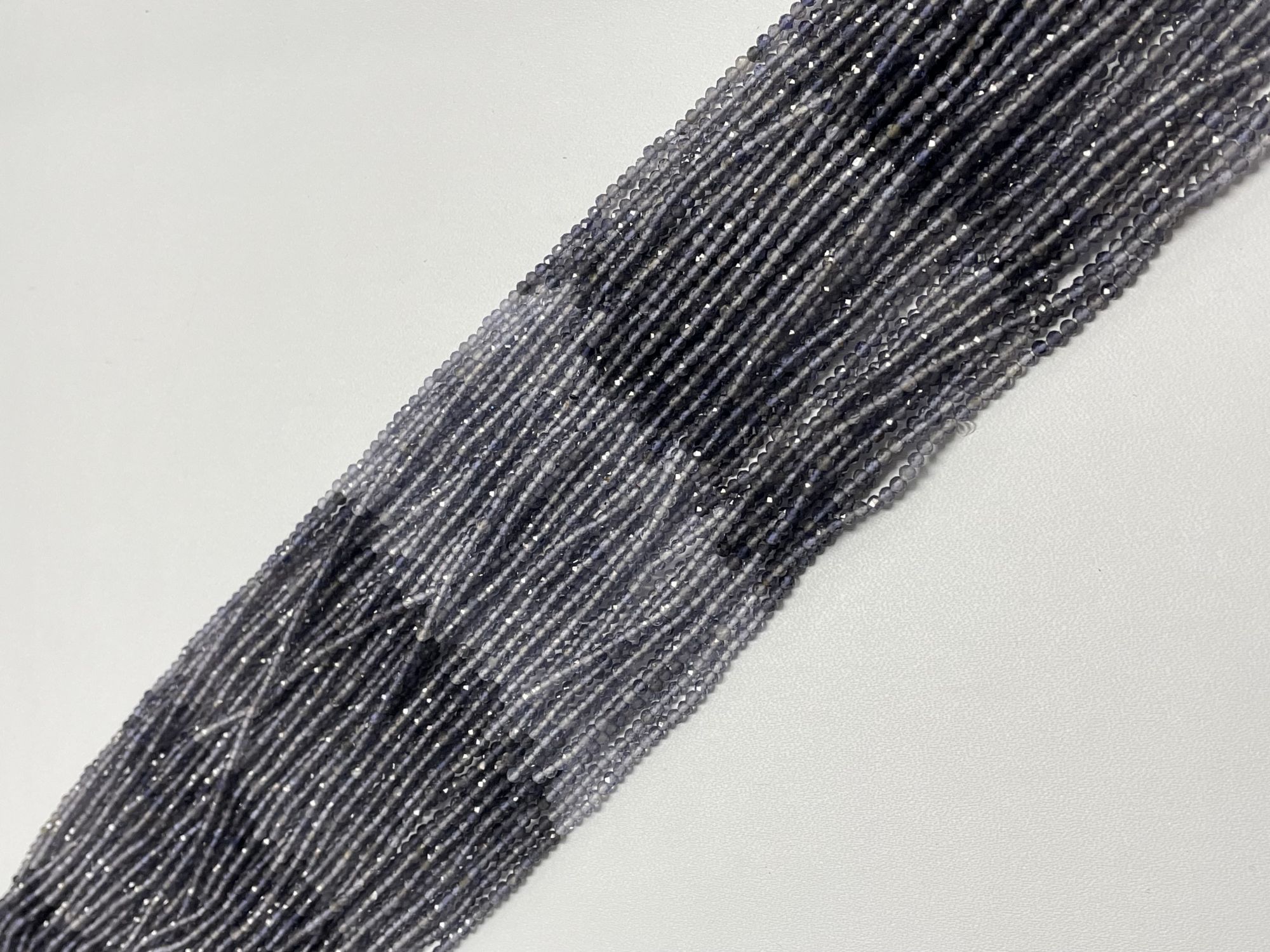 Shaded Iolite Rondelle Faceted