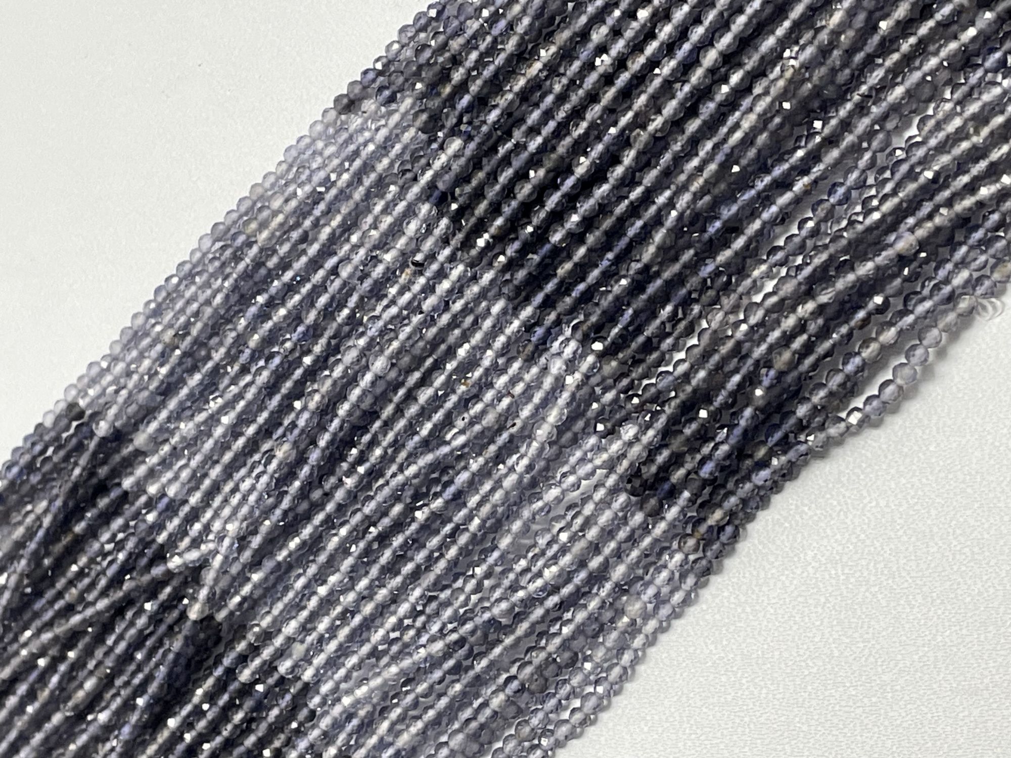 Shaded Iolite Rondelle Faceted