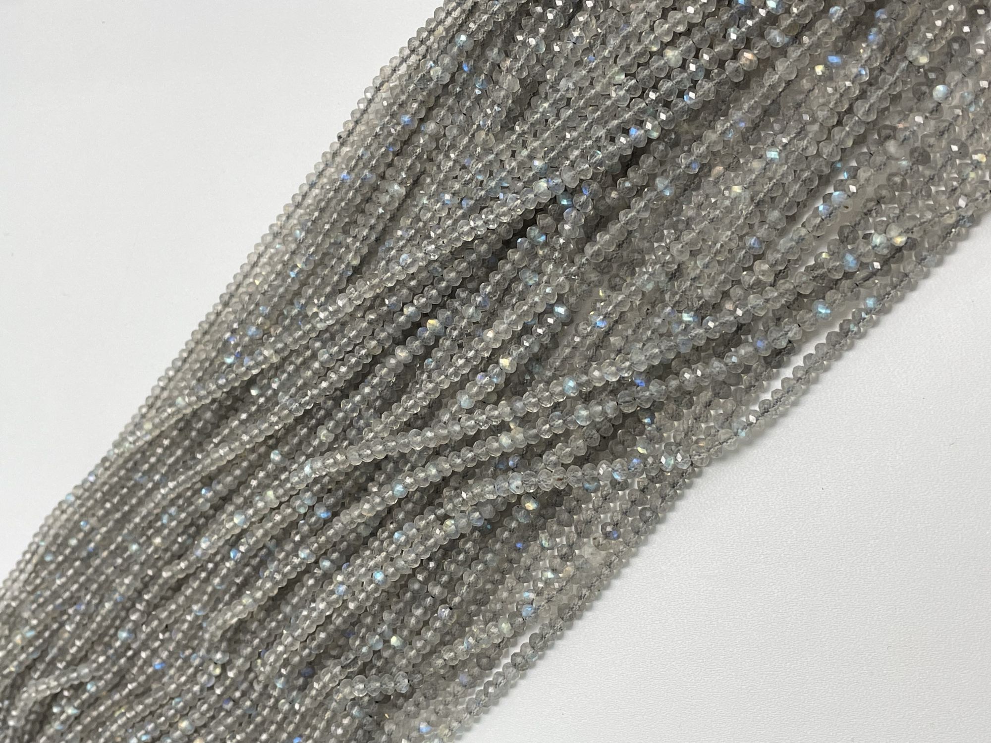 Labradorite Rondelle Faceted