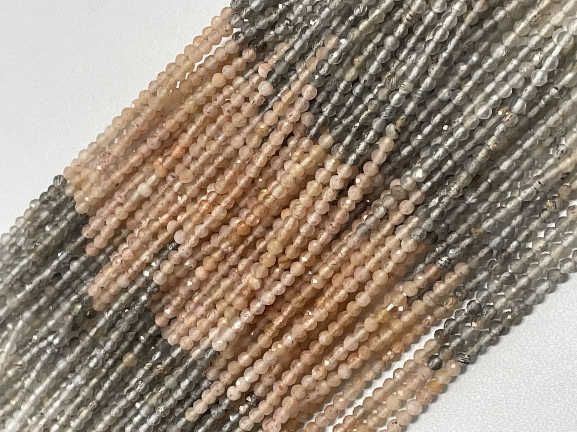 Multi Moonstone Rondelle Faceted