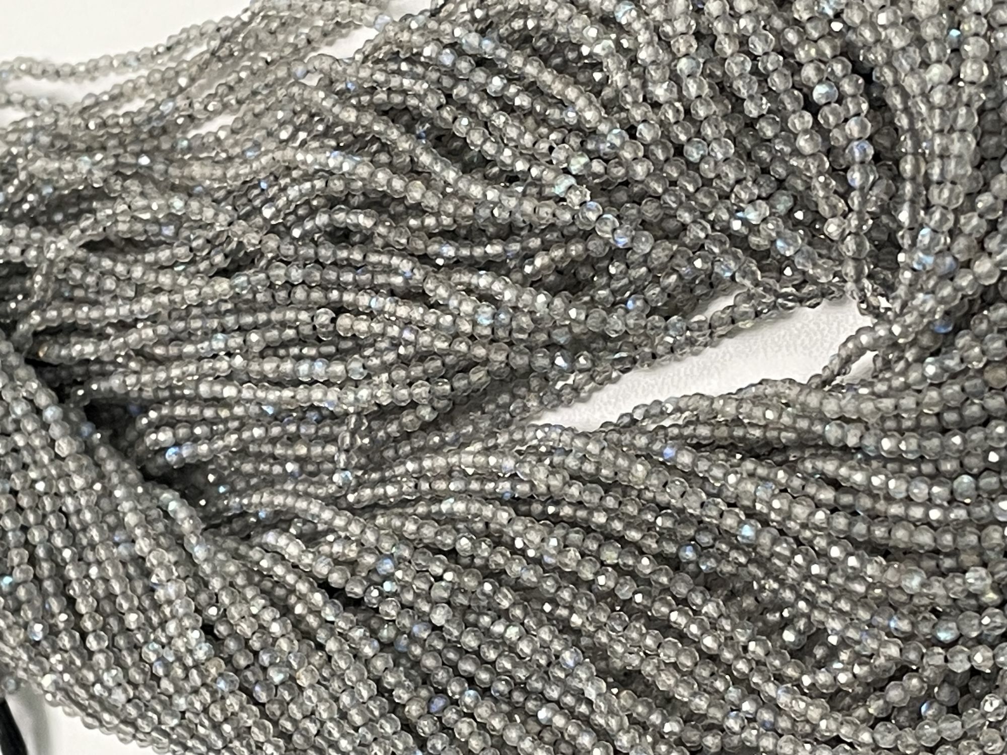 Labradorite Rondelle Faceted