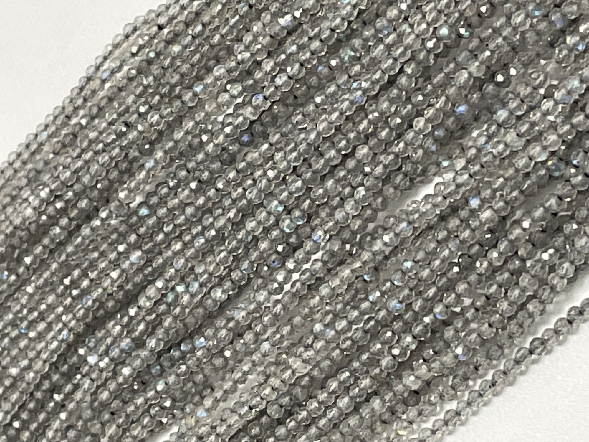 Labradorite Rondelle Faceted