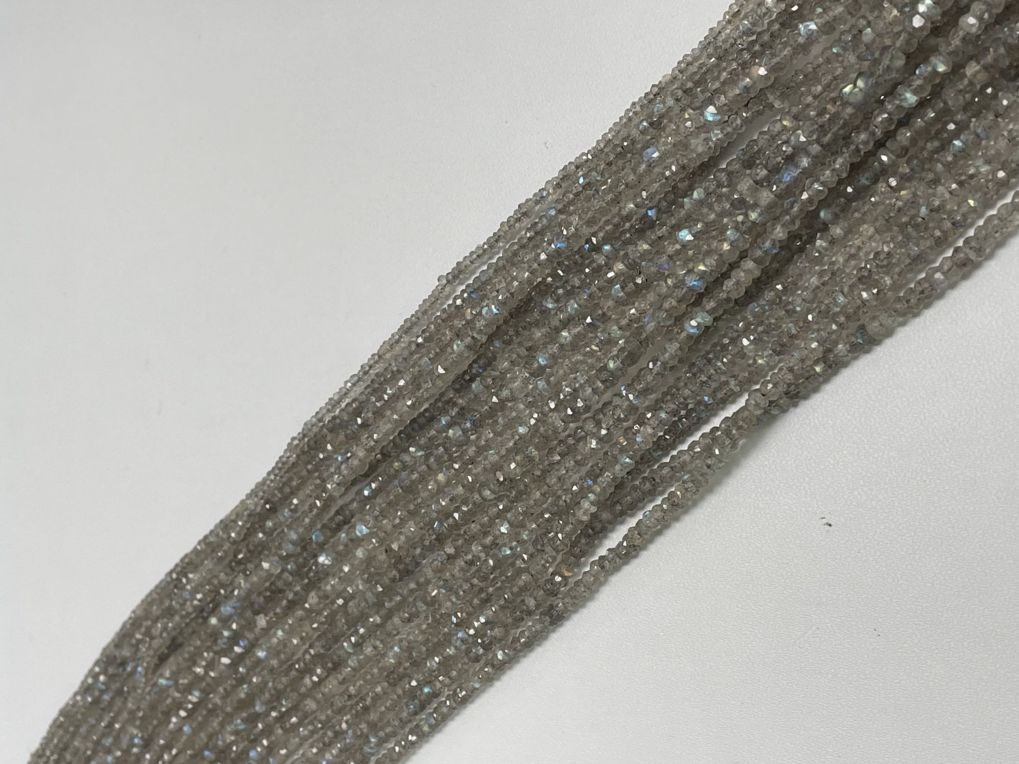 Labradorite Rondelle Faceted