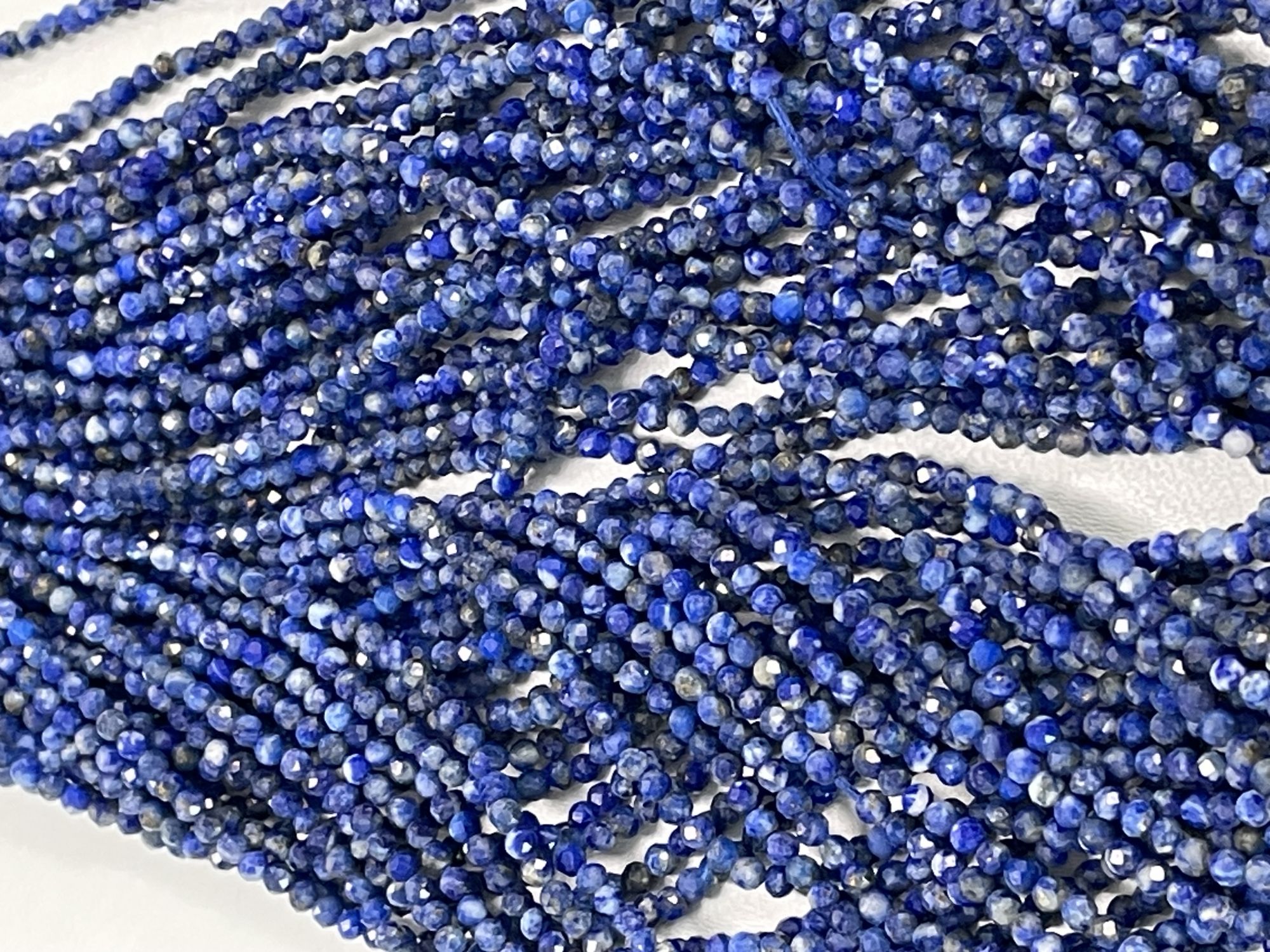 Lapis Rondelle Faceted