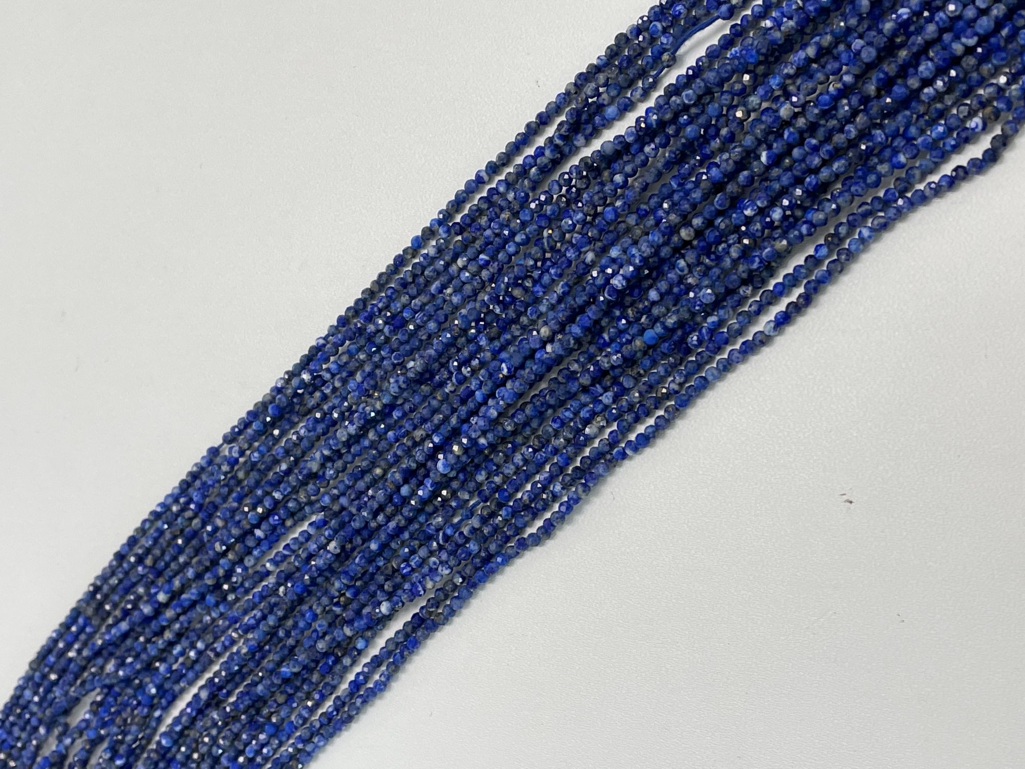 Lapis Rondelle Faceted