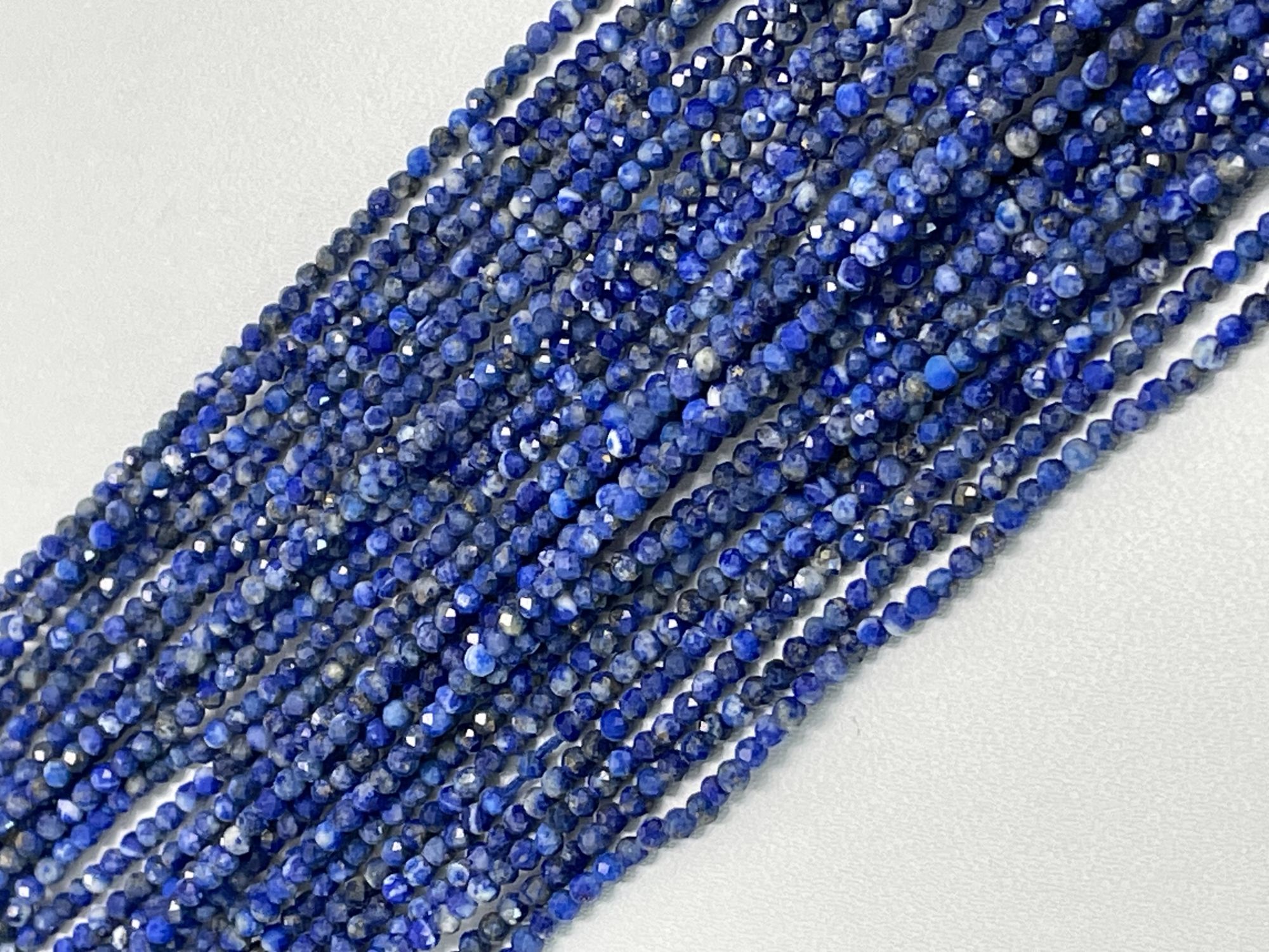 Lapis Rondelle Faceted