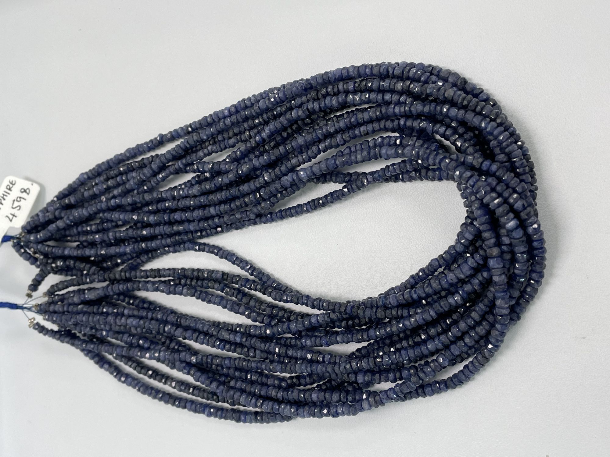 Blue Sapphire Rondelle Faceted