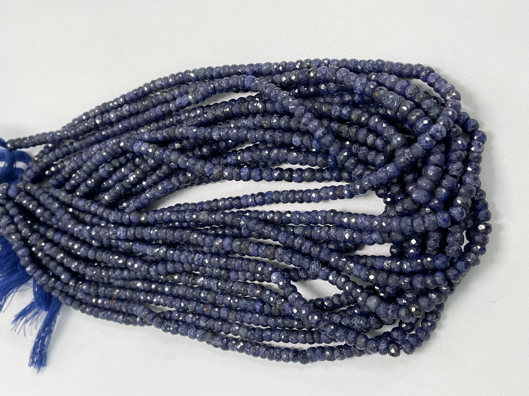 Blue Sapphire Rondelle Faceted