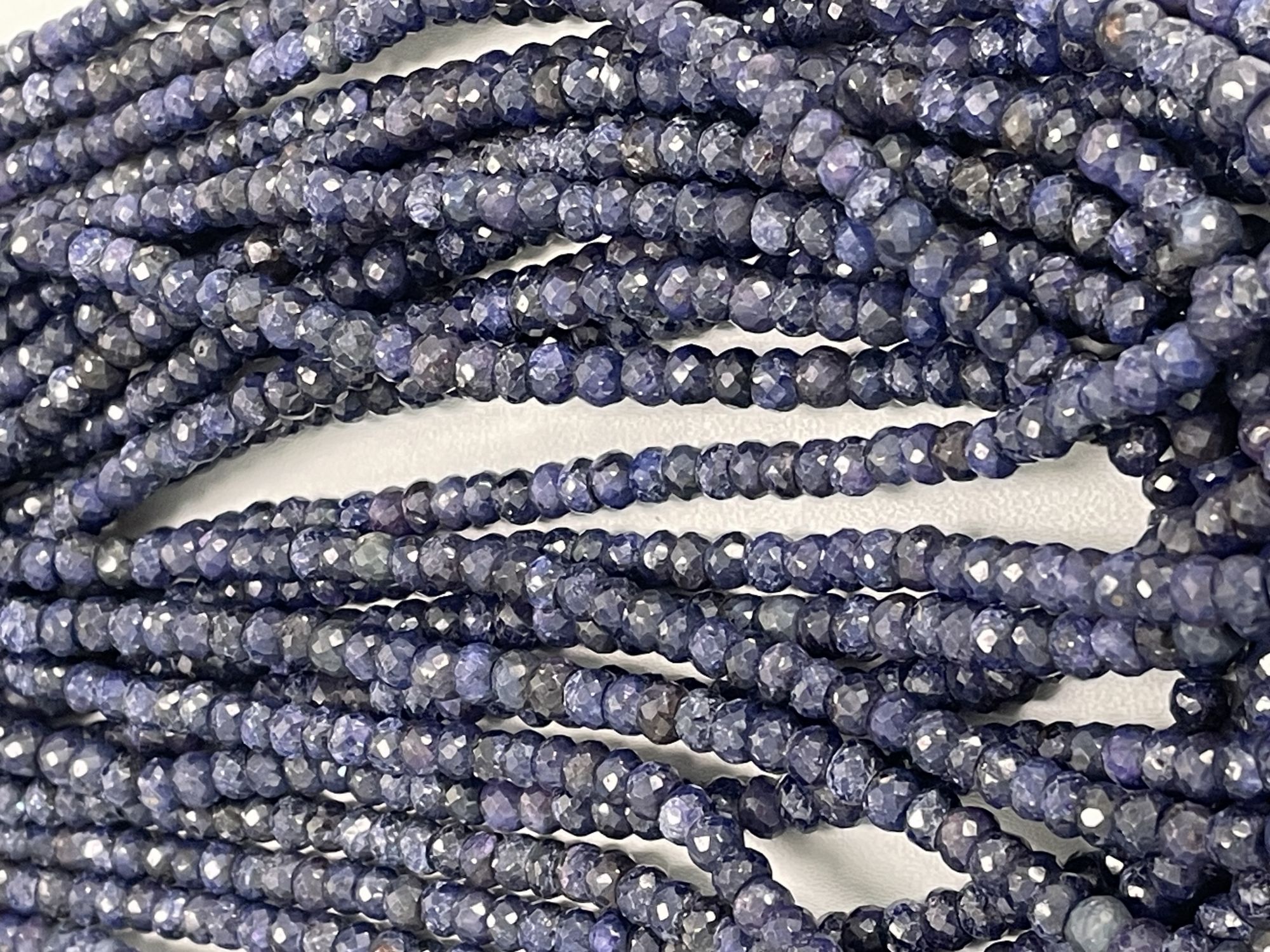 Blue Sapphire Rondelle Faceted