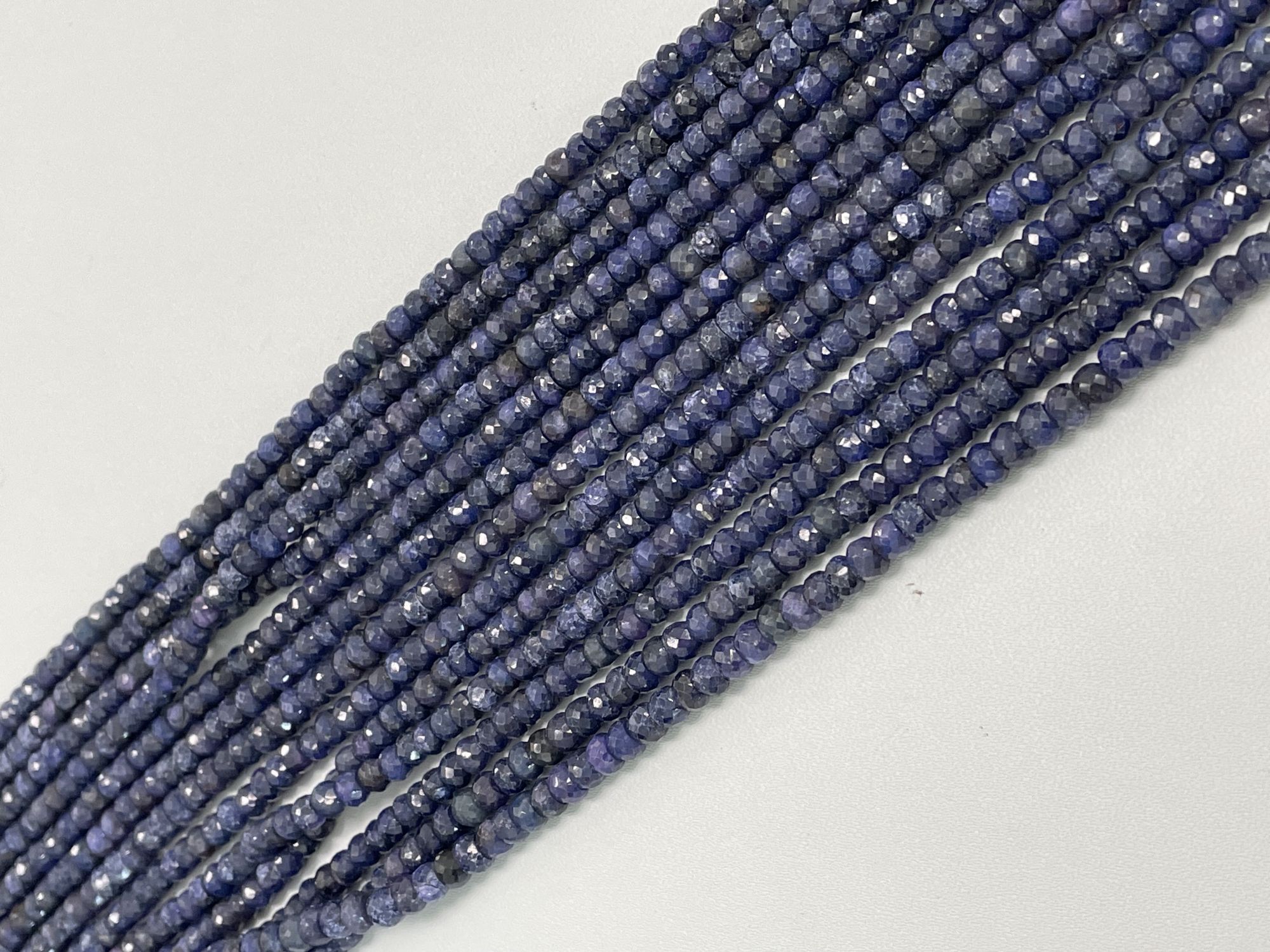 Blue Sapphire Rondelle Faceted