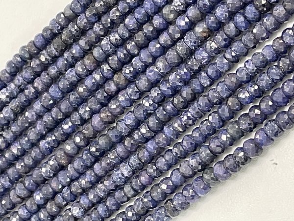Blue Sapphire Rondelle Faceted