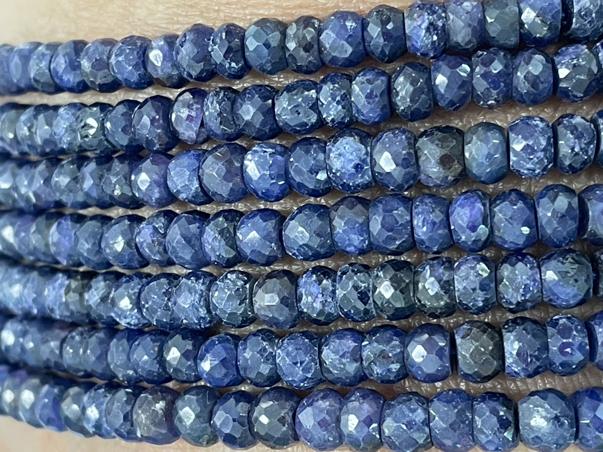 Blue Sapphire Rondelle Faceted