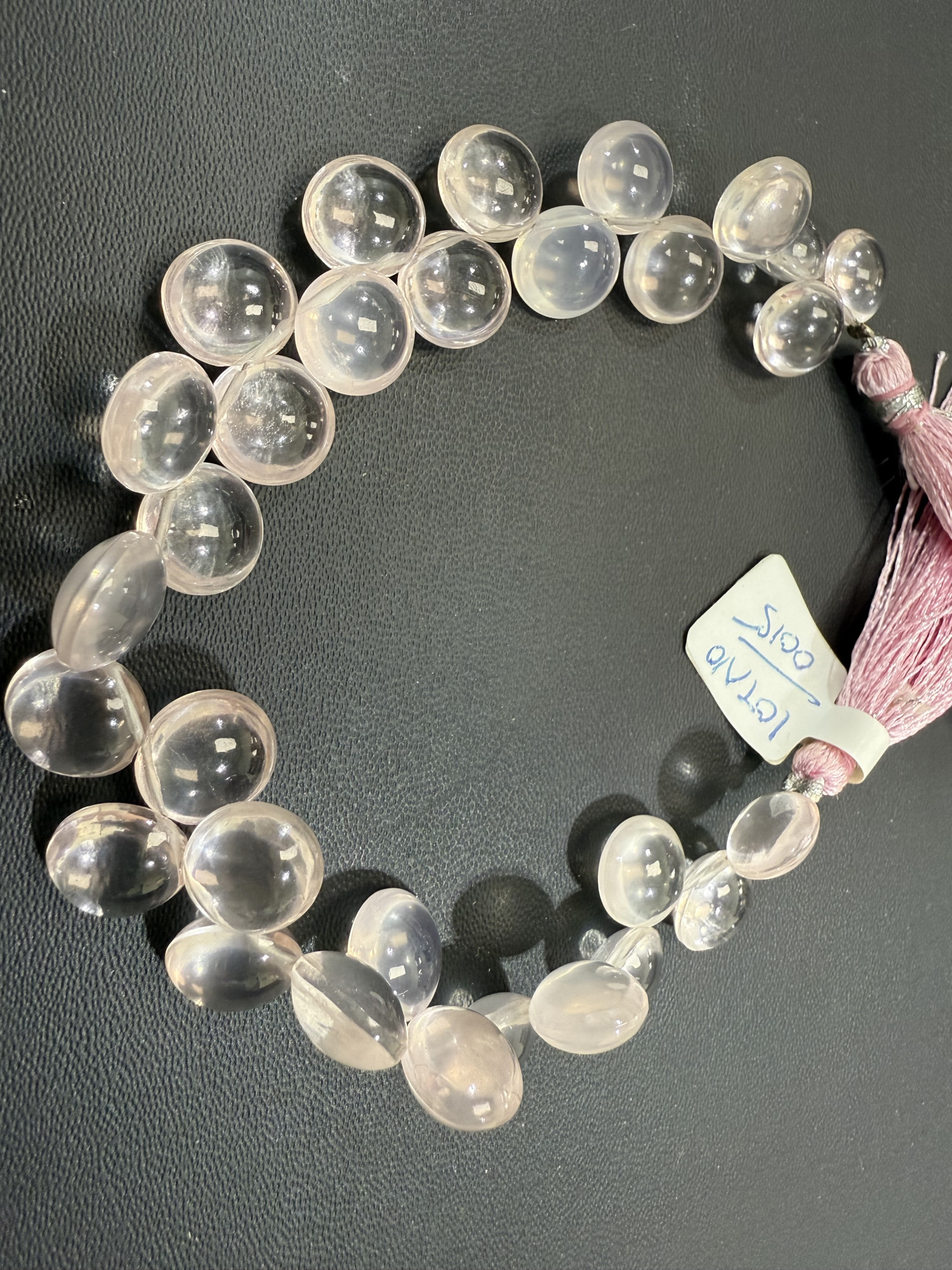 Rose Quartz Coin Smooth