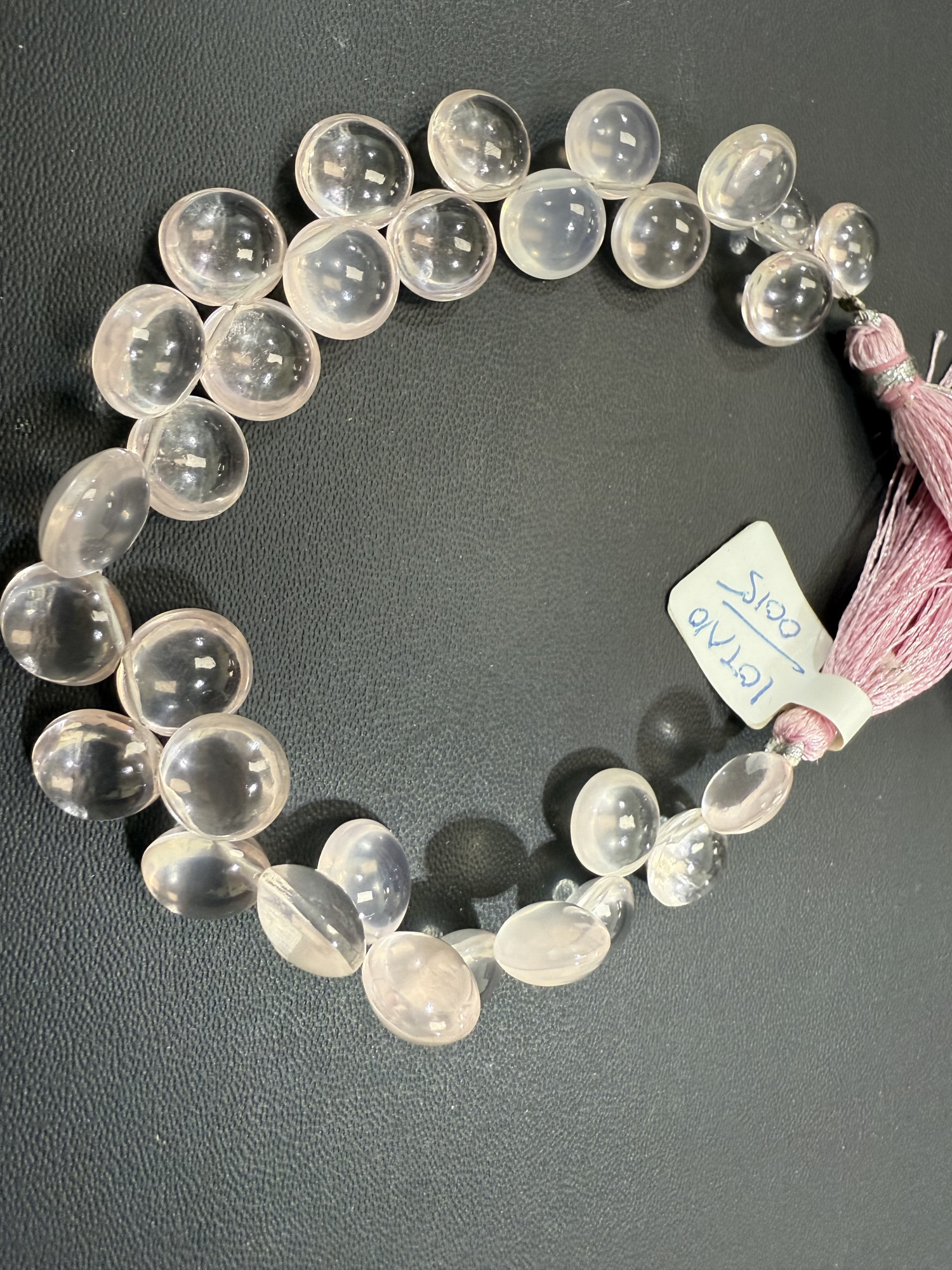 Rose Quartz Coin Smooth