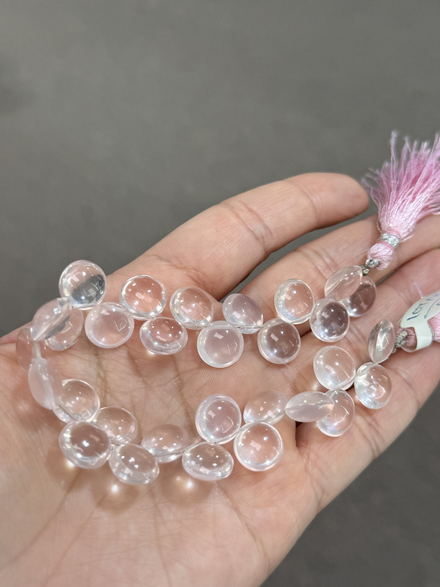 Rose Quartz Coin Smooth