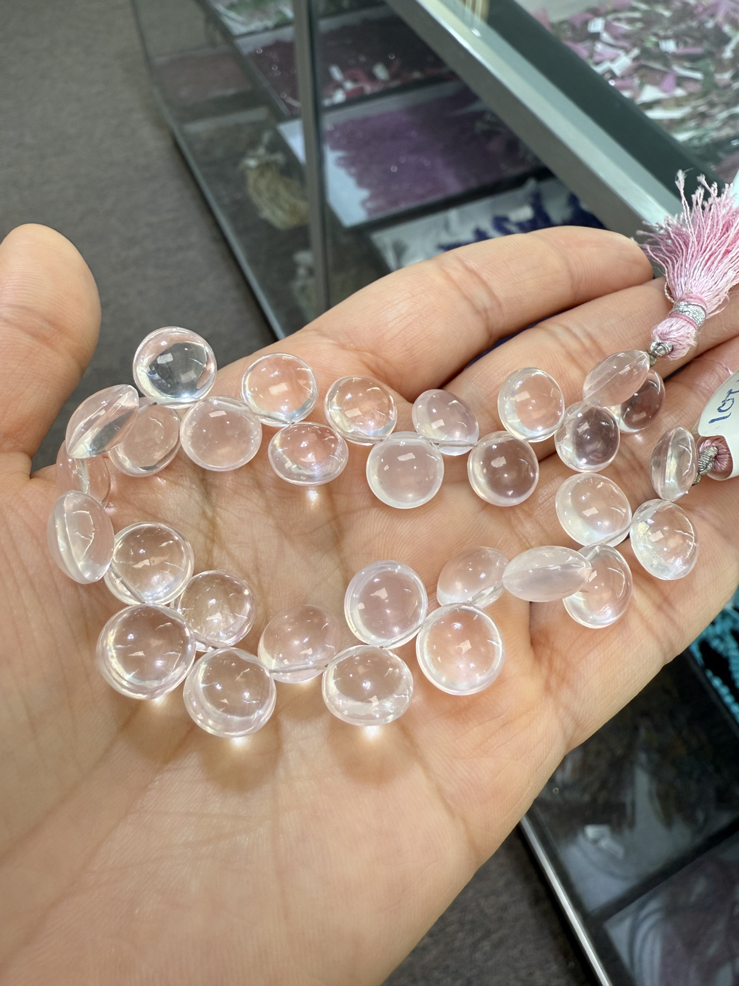 Rose Quartz Coin Smooth