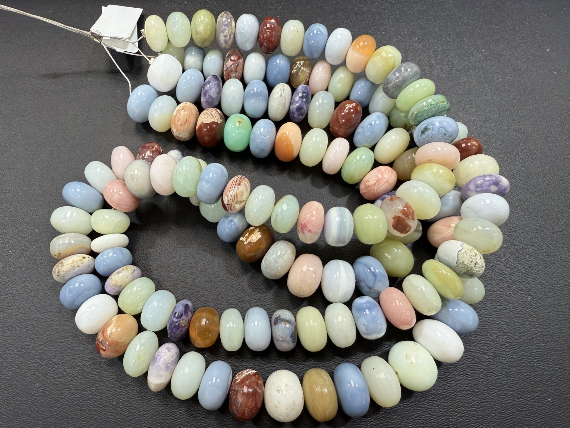 Multi Opal Rondelle Smooth