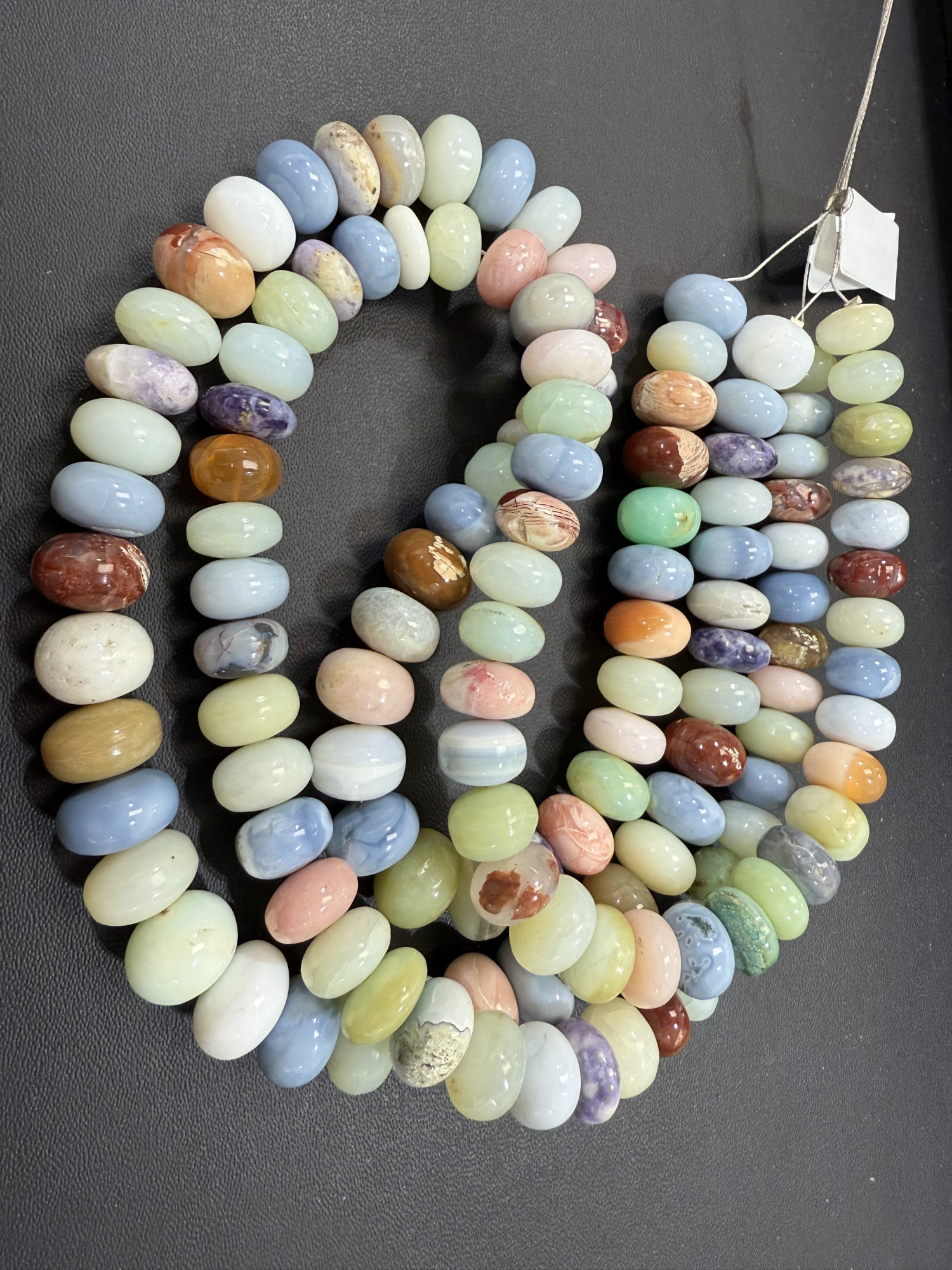 Multi Opal Rondelle Smooth