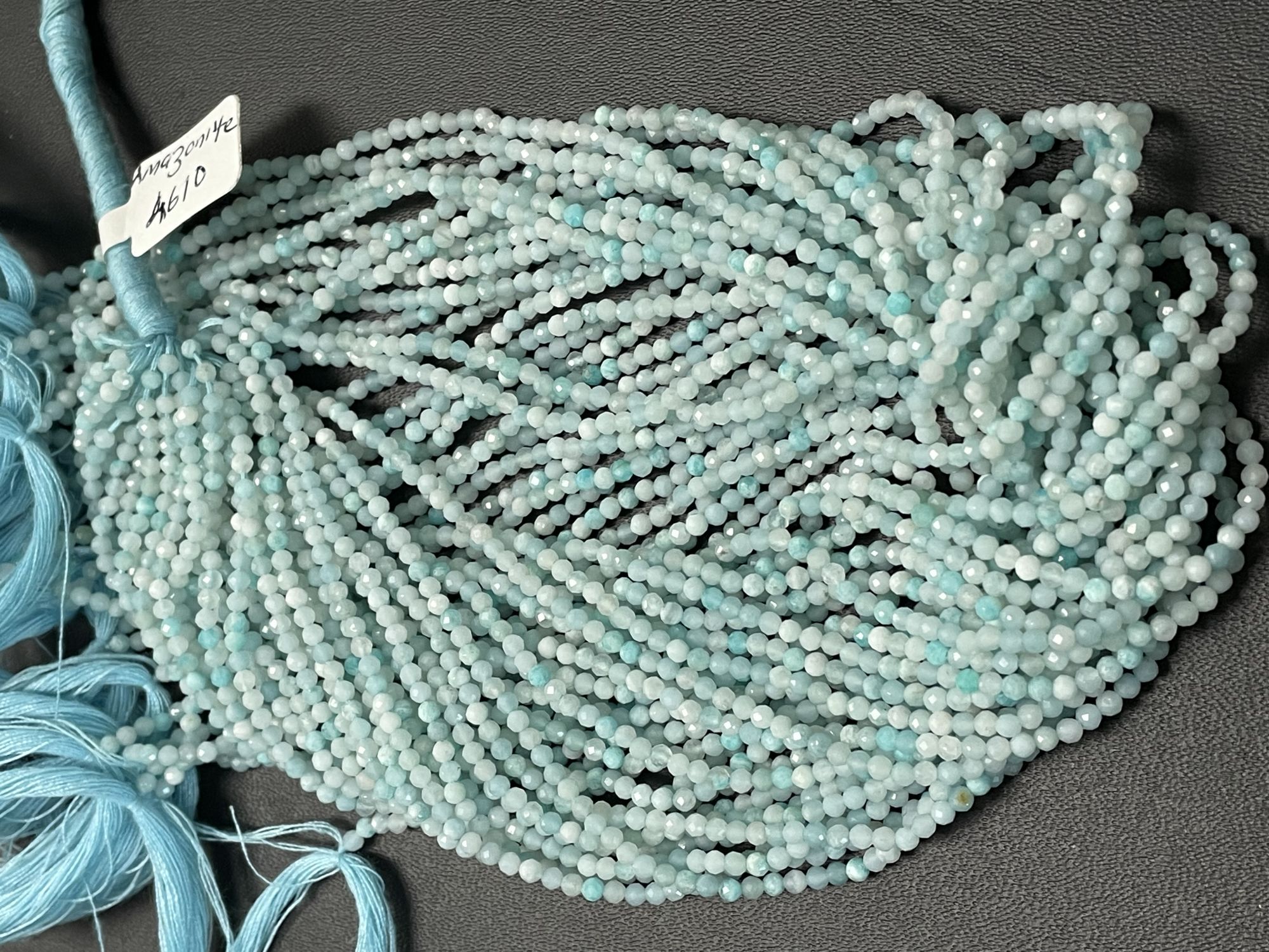 Amazonite Rondelle Faceted