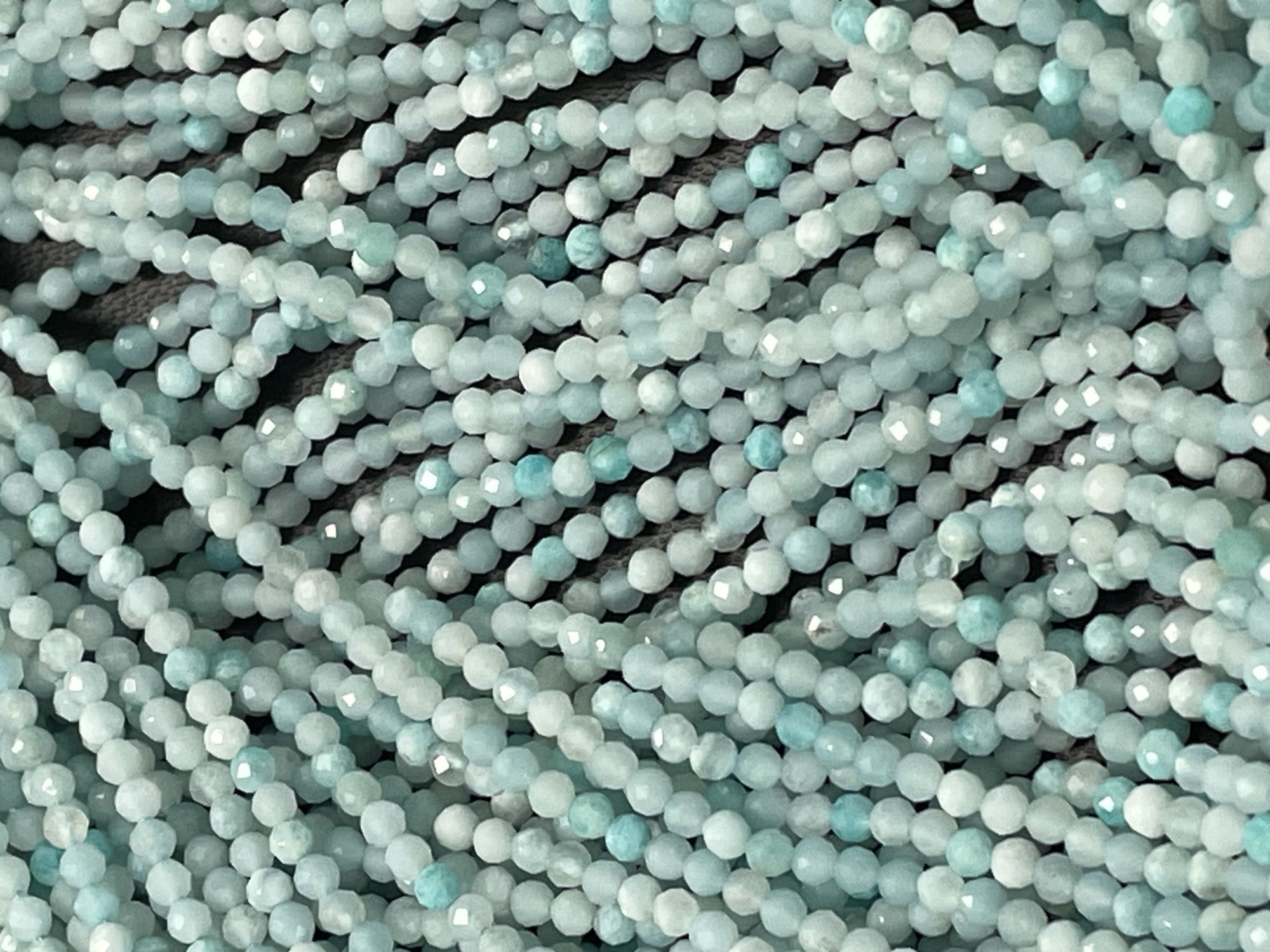 Amazonite Rondelle Faceted