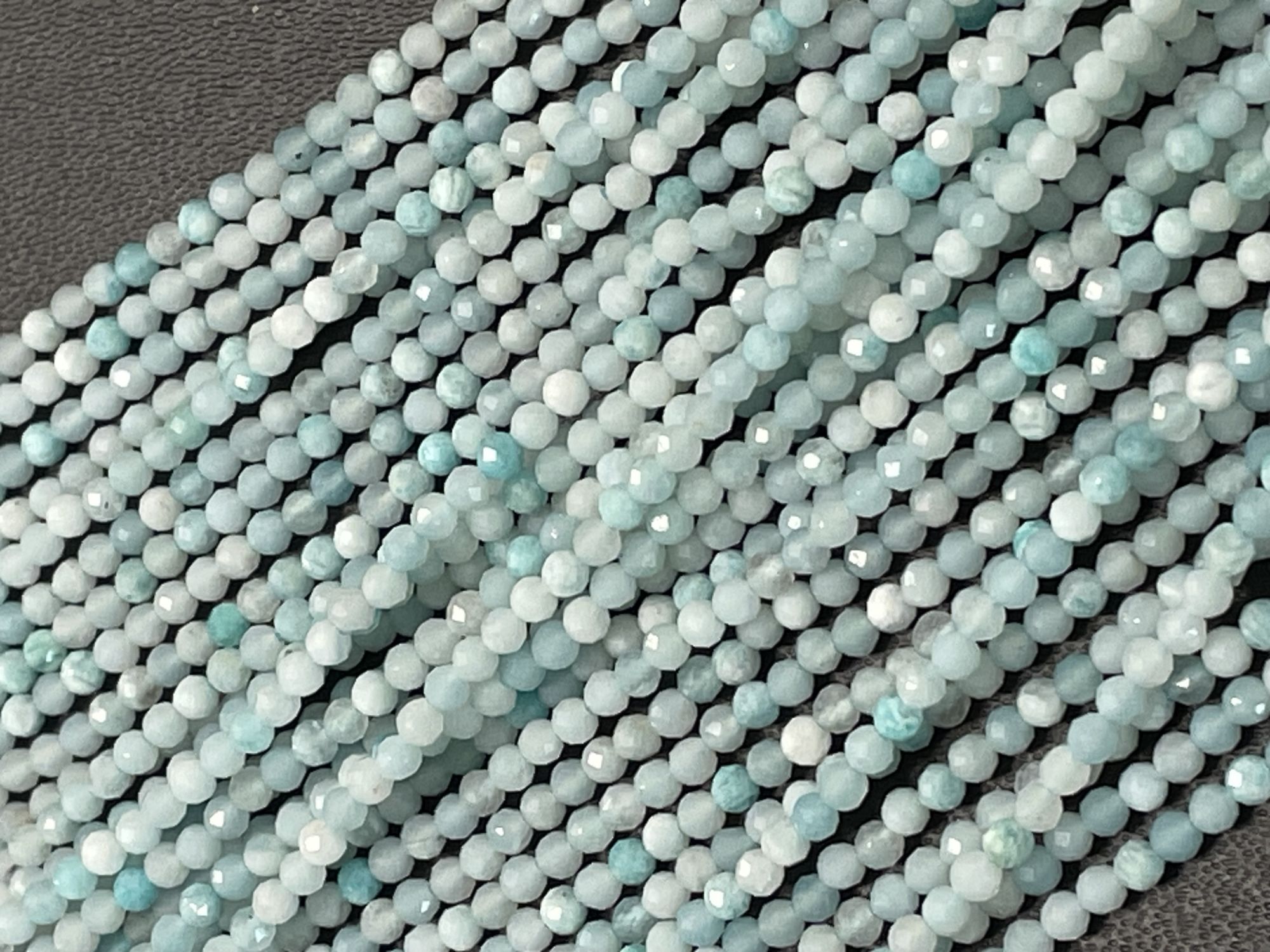 Amazonite Rondelle Faceted