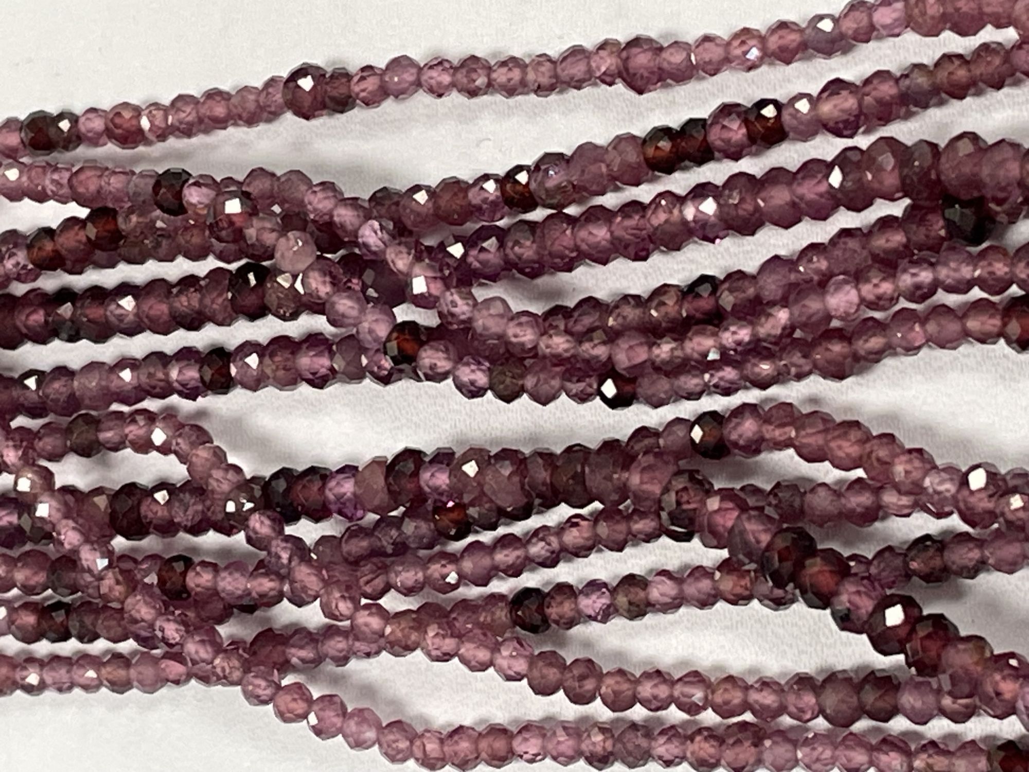 Pink Tourmaline Rondelle Faceted