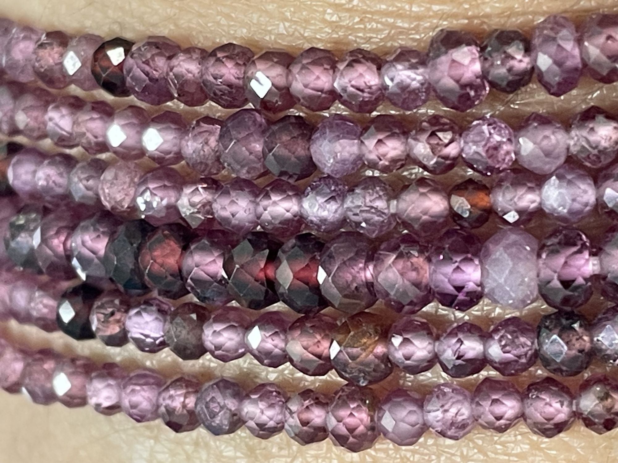 Pink Tourmaline Rondelle Faceted