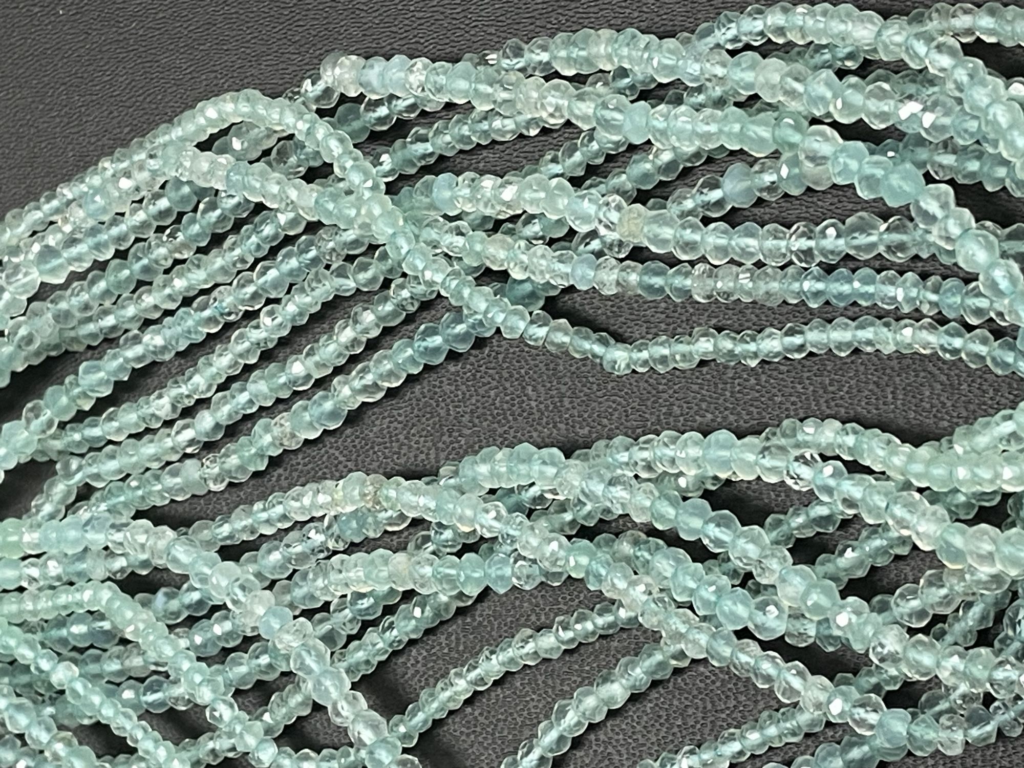 Aquamairne Rondelle Faceted