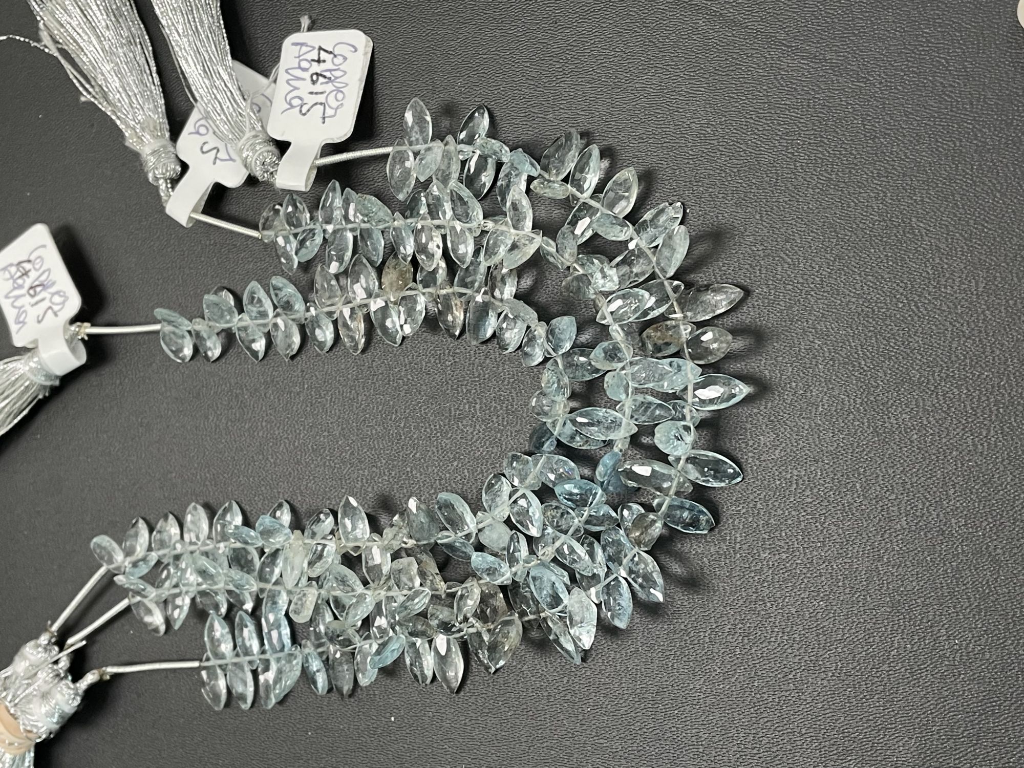 Copper Aquamarine Marquise Faceted